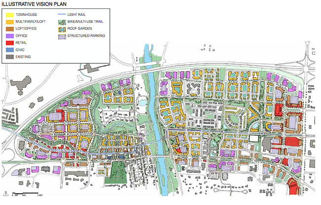 Map of Master Plan for Dublin, Ohio