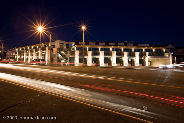 cars rushing by