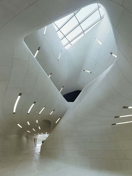 Lobby interior of the Louisiana State Museum and Sports Hall of Fame in Natchitoches, Louisiana. Photo: Tim Hursley