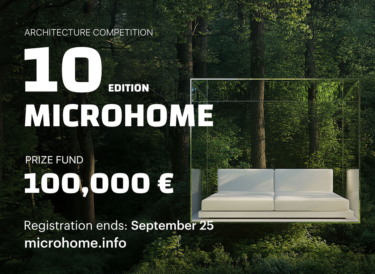 Design a new small-scale home concept in the 10th edition of MICROHOME in partnership with Kingspan and Hapi Homes — 100,000 € prize + construction. MICROHOME #10 is launched! [Sponsored]