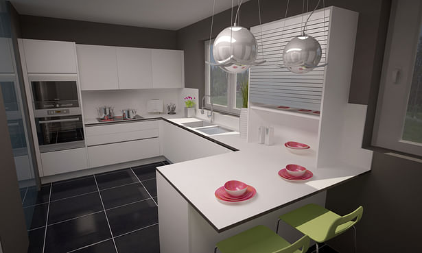 First Concept with White Countertops
