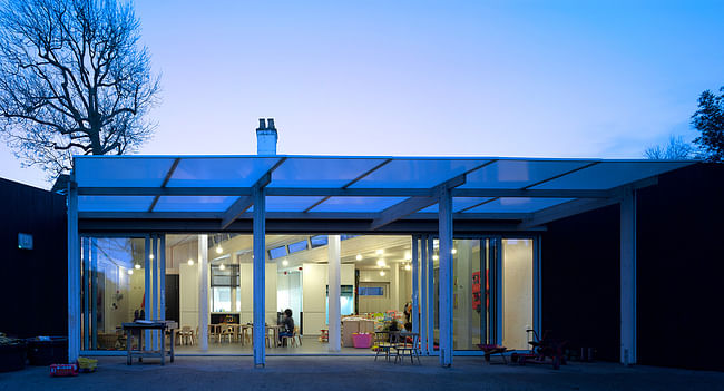 Winner of the Stephen Lawrence Prize 2013: Montpelier Community Nursery by AY Architects. Photo: Nick Kane