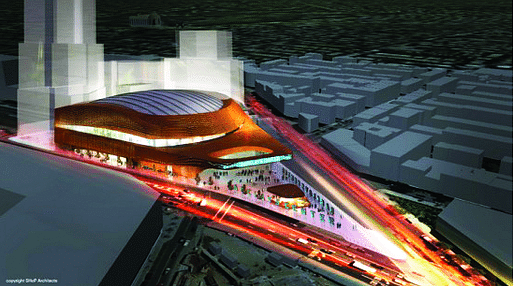 Barclays Center rendering (2011), SHoP Architects.