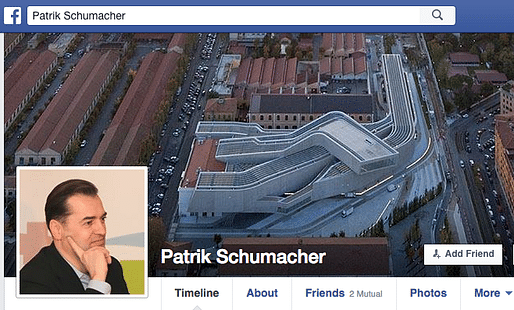 Patrik Schumacher took to Facebook to lambast architecture critics and 'charlatan epigones.' Credit: Facebook