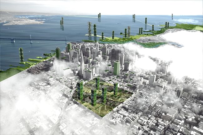 Fougeron Architecture's vision for SF's farm-skyscrapers (2008). Courtesy of Architizer.