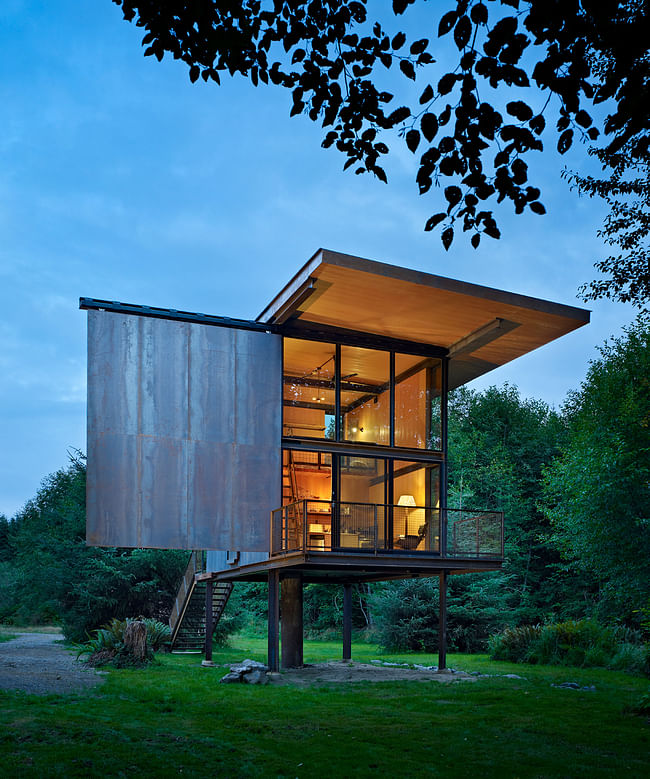 Ten recipients for AIA Housing Awards. Above: Sol Duc Cabin (Seattle) by Olson Kundig Architects. Photo: Benjamin Benschneider