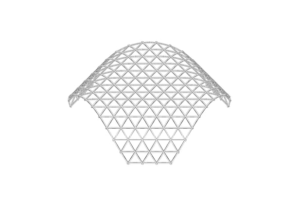 grid shell structure - arched