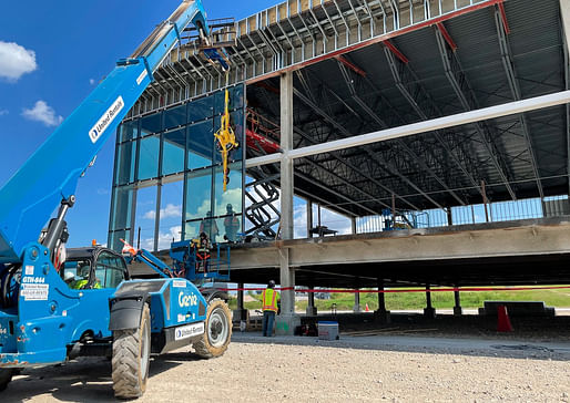 Dallas Fort Worth International Airport is reconstructing its Terminal C with four prefabricated modular gates. Image: DFW Airport/<a href="https://twitter.com/DFWAirport/status/1415038779300192263?ref_src=twsrc%5Etfw">Twitter</a>