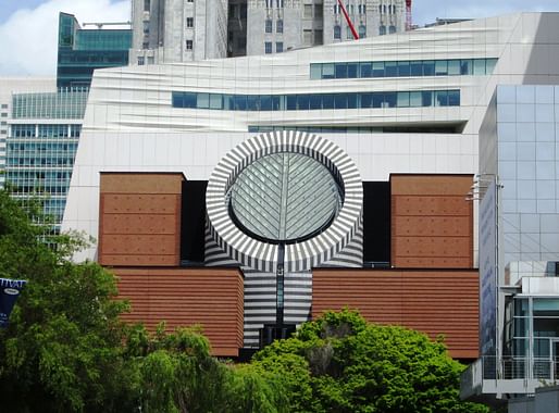 The research team studied the use of recycled plastic in facade panels for the San Francisco Museum of Modern Art expansion. Image credit: <a href="https://commons.wikimedia.org/wiki/File:2017_SFMOMA_from_Yerba_Buena_Gardens.jpg">Wikimedia user Beyond My Ken</a>
