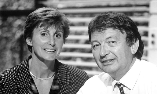 Michael and Patty Hopkins, co-founders of Hopkins Architects. Image courtesy ITM Publishing Services, Wikimedia Commons. (CC BY-SA 4.0)