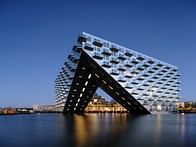 BIG and Barcode complete cantilevering residential building on Amsterdam waterfront