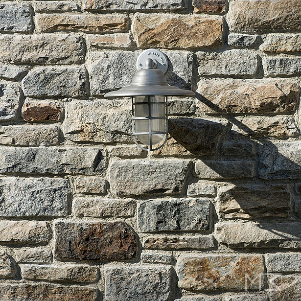 stone wall detail.