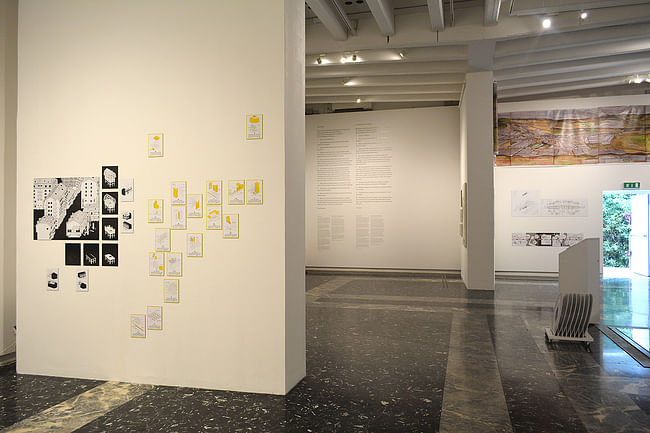 Installation view of “Architectural Ethnography” in the Japan Pavilion, 2018.