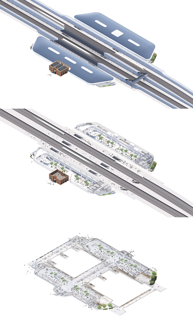 Axonometric diagram. Image courtesy: MAD Architects