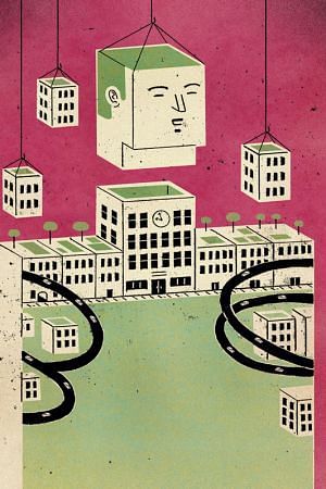  Ecological Urbanism for the 21st Century illustration by Dave Plunkert for The Chronicle of Higher Education
