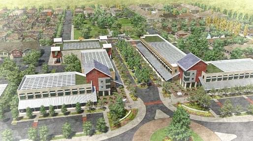 This new eco-friendly residential development in California's Central Valley expects to use less water than the orchards that used to be there. (Image via npr.org)