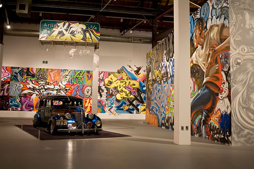 'Art in the Streets' installation at the MoCA Geffen in Los Angeles, 2011. 