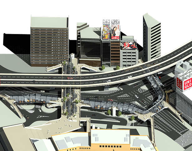 Bridge Augmentation _ Urban Axonometric