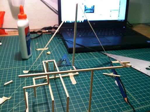 Going a little crazy at the moment. Making a teepee and cantilever for no reason.