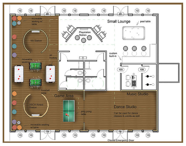Second Floor Floor Plan (Building 1)