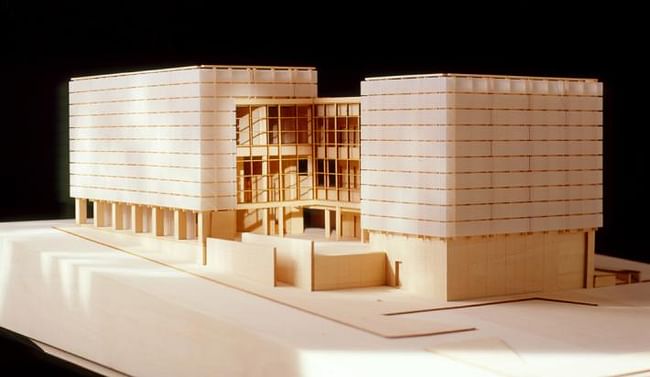 A model of Lynch's design for the Racine Art Museum in Wisconsin. Image- Christopher Barrett Hedrich Blessing