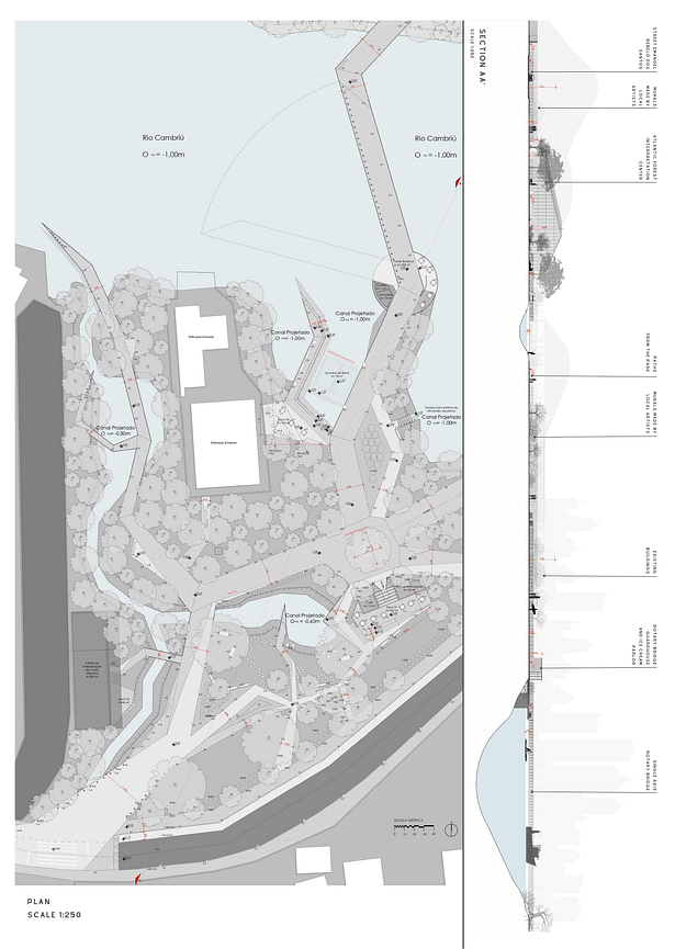 Detaild Project Plan and Section AA'