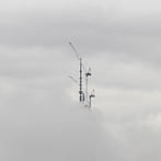 Beautiful photo of sky cranes at WTC site, by BLDGBLOG's Geoff Manaugh