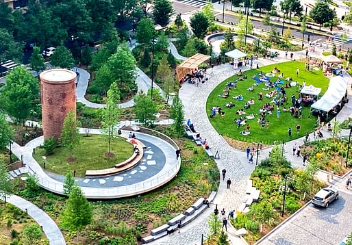 Related on Archinect: First phase of Amazon HQ2 has been completed in Arlington, VA. Image credit: James Corner Field Operations