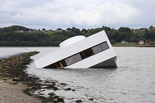 Is that Le Corbusier's Villa Savoye floating in a Danish fjord?