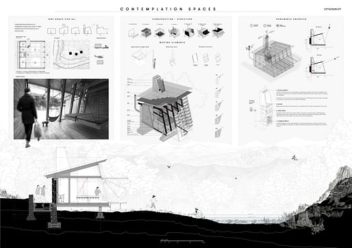 Second Place winner Contemplation Spaces by Fernando Frank (Spain)