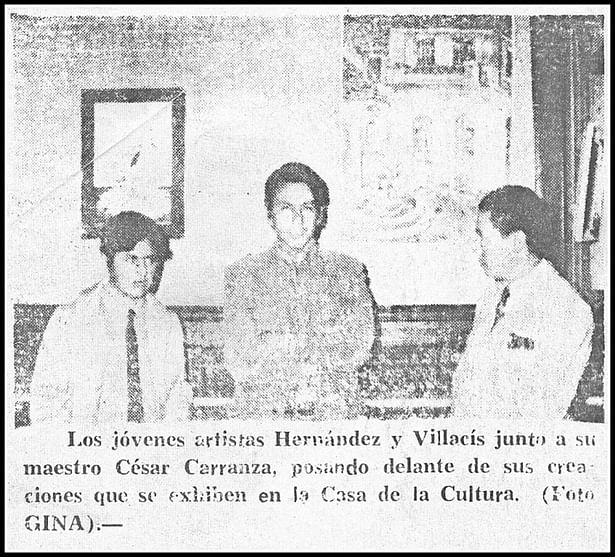 J. F. Bautista Villacis is the first from left to right