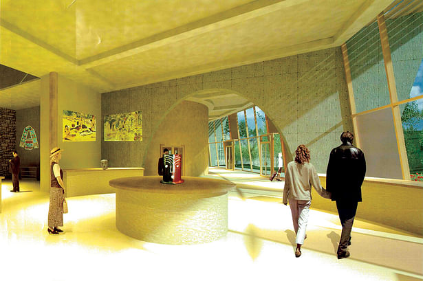 Perspective of Gallery Interior