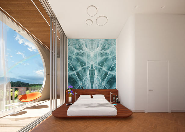 Interior-Masterbedroom-Morning[Render © Arian Hakimi Architects]