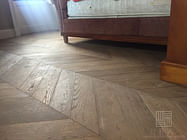 Chocolate - engineered wood chevron parquet flooring