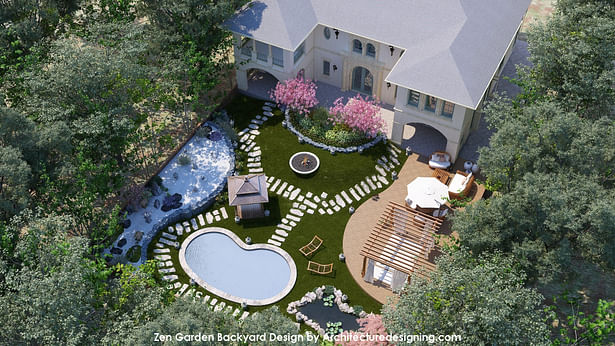 Zen Garden Backyard Design 