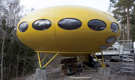 Ready for lift-off? … the restored Futuro house via the Guardian