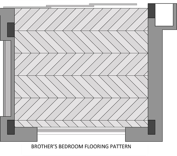 Bedroom Flooring Pattern
