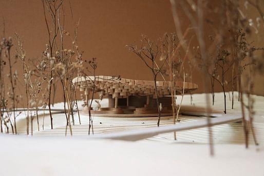 Model of the pavilion. Credit: Francis Kéré.