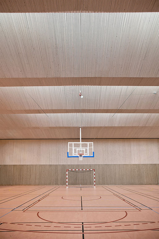 Pajol Sports Centre in Paris, France by Brisac Gonzalez Architects; Photo: Géraldine Andrieu/Hélène Robert