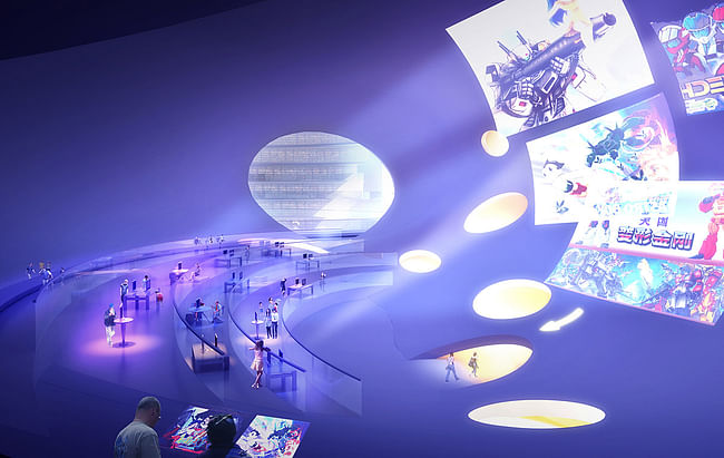 Visualization, interaction hall © MVRDV