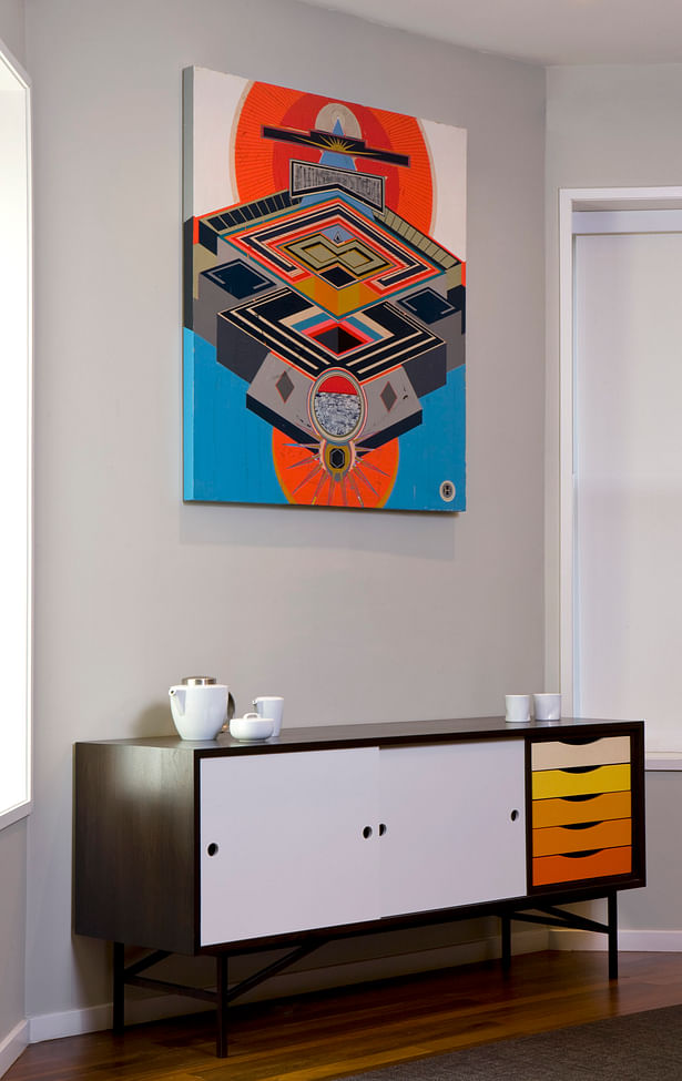 Custom Credenza. Artwork by Henri Preiss.