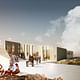 Rendering, Culture Center, summer (Image: David Garcia Studio and Henning Larsen Architects)