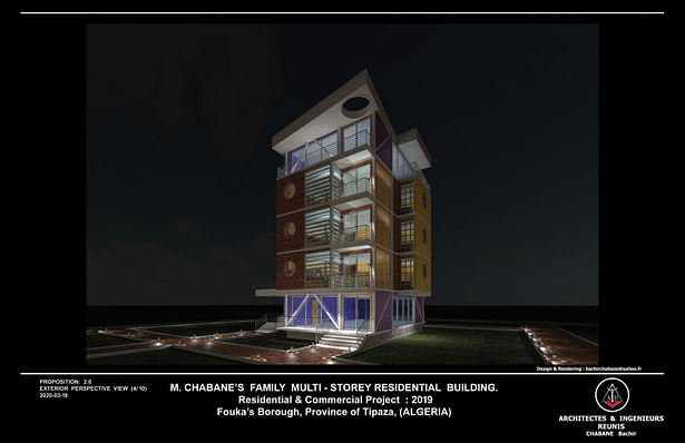 M. CHABANE's FAMILY MULTI STOREYS APARTMENTS BLDG. PROJECT, (FOUKA - DZ)