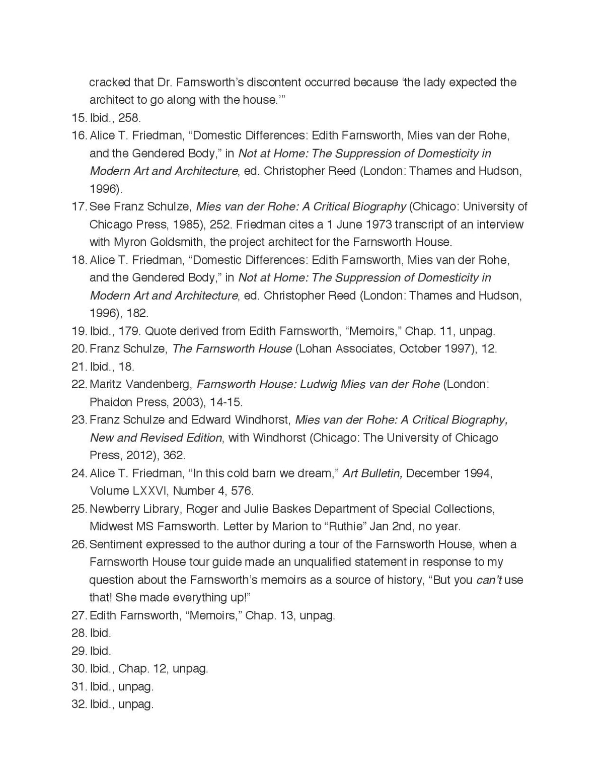 Screen/Print 33 the alternative history of Edith Farnsworth and her