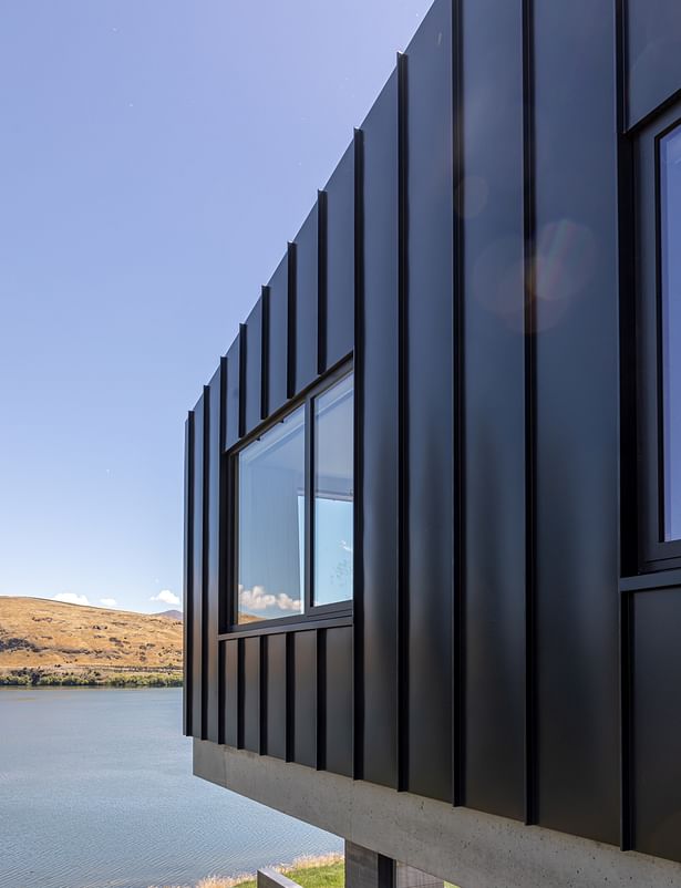 Lake Hayes Home, Queenstown, by Ben Hudson Architects - cantilevered master bedroom