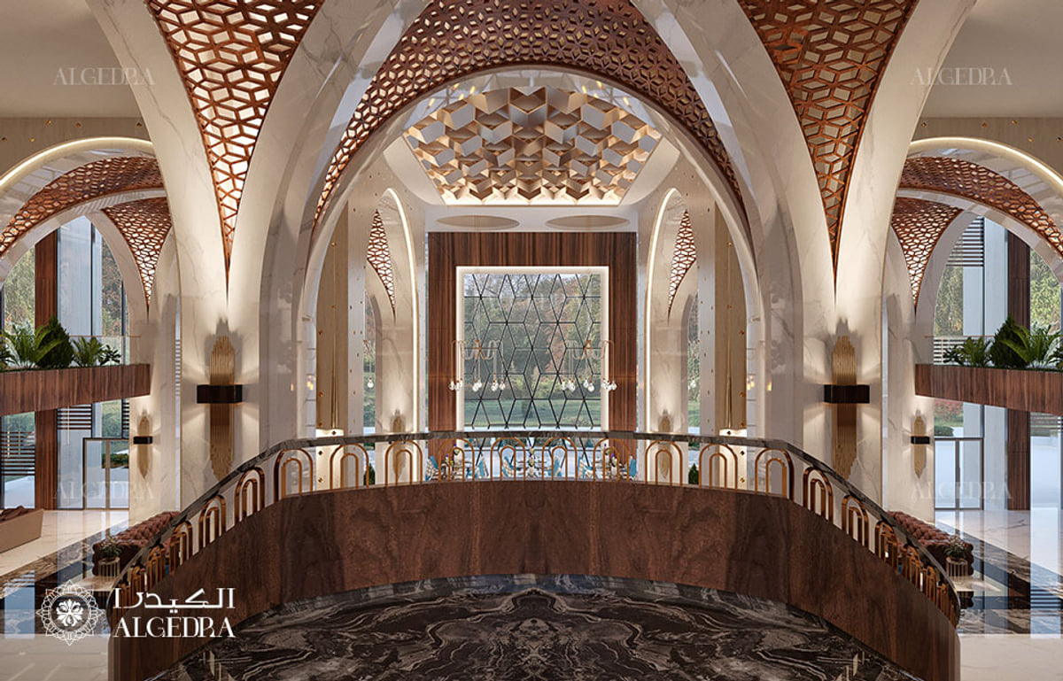 Luxury hotel lobby interior design | Algedra Design | Archinect