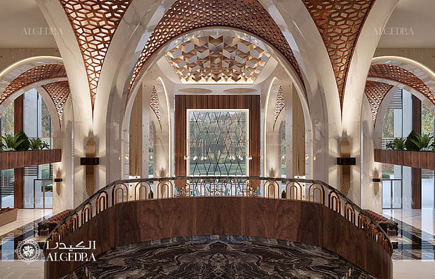 Luxury hotel entrance lobby entrance design