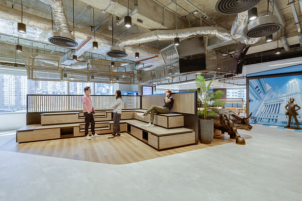 TNG Hong Kong - Office interior with free areas of seating by Space Matrix