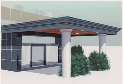 AutoCAD model - Renovations Study - Entryway of building