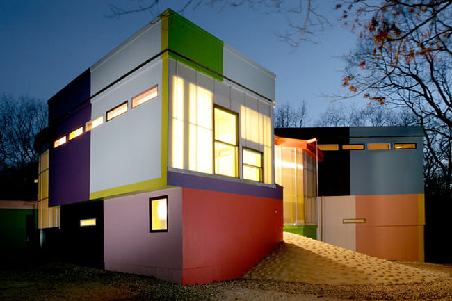 Bioscleave House designed by Madeline Arakawa Gins and her husband - ERIC STRIFFLER FOR THE NEW YORK TIMES